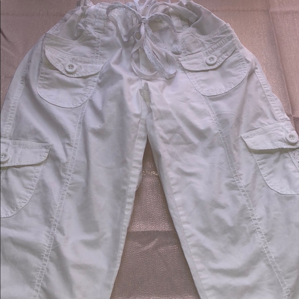 White Knee long kids pants